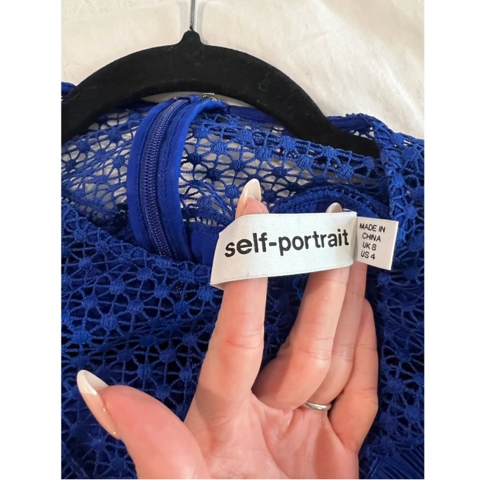 Blue Ruffled Blouse - Picture 3 of 5